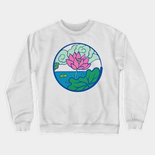 Minhwa: Little Lotus D Type Crewneck Sweatshirt